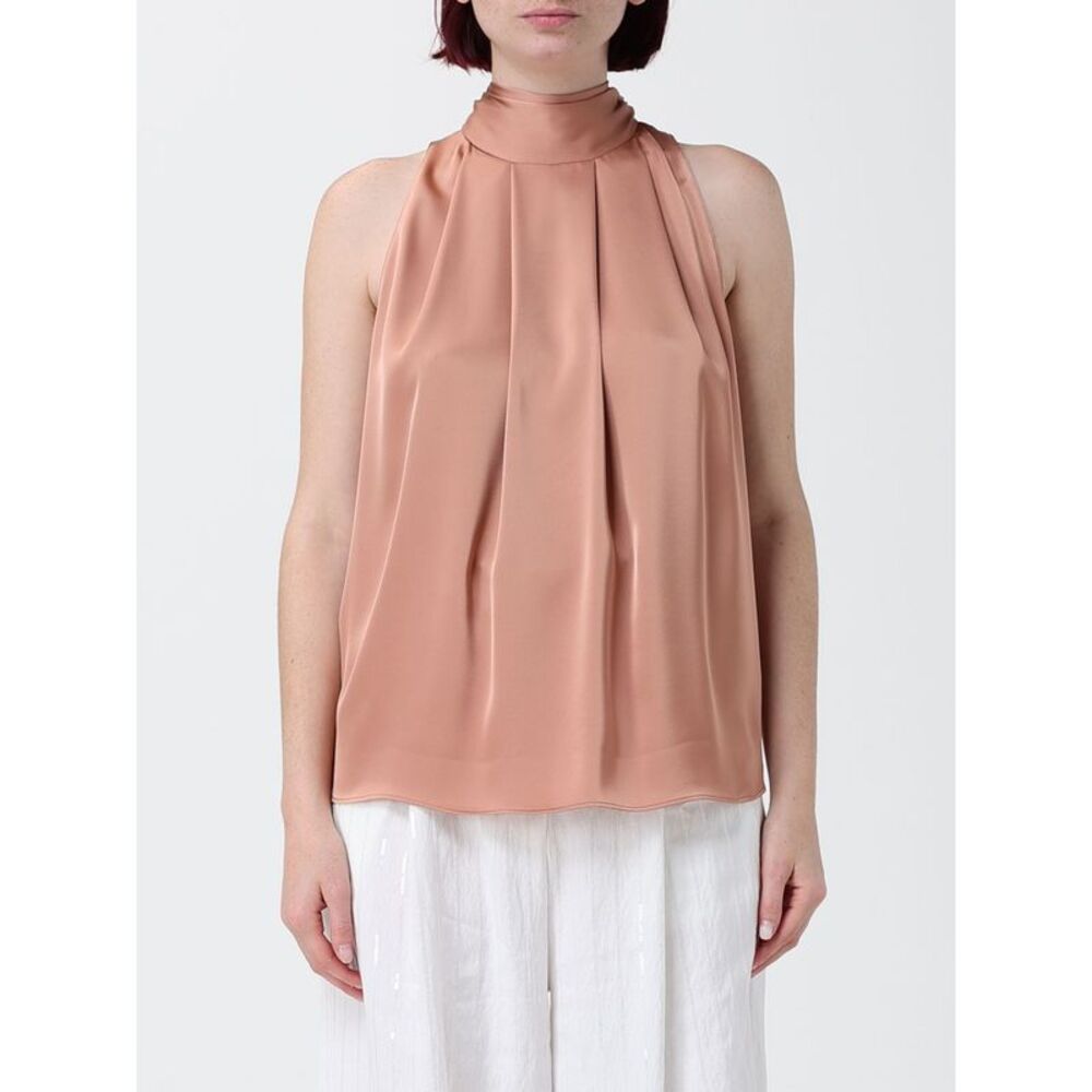 H Couture Women Satin Top With Flowers H Couture